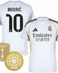 Real Madrid Modric 10 Home Fan Jersey 2025/26 Patch Club World Cup