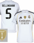 Real Madrid Home Bellingham 5 Fan Jersey 2025/26 FIFA Intercontinental Patch