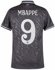 Real Madrid Mbappé 9 Third Fan Jersey 2024/25 Patches UCL UEFA Foundation (Official Printing)
