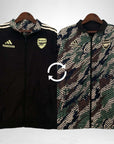 Arsenal 23/24 Windbreaker Reversible Black and Green