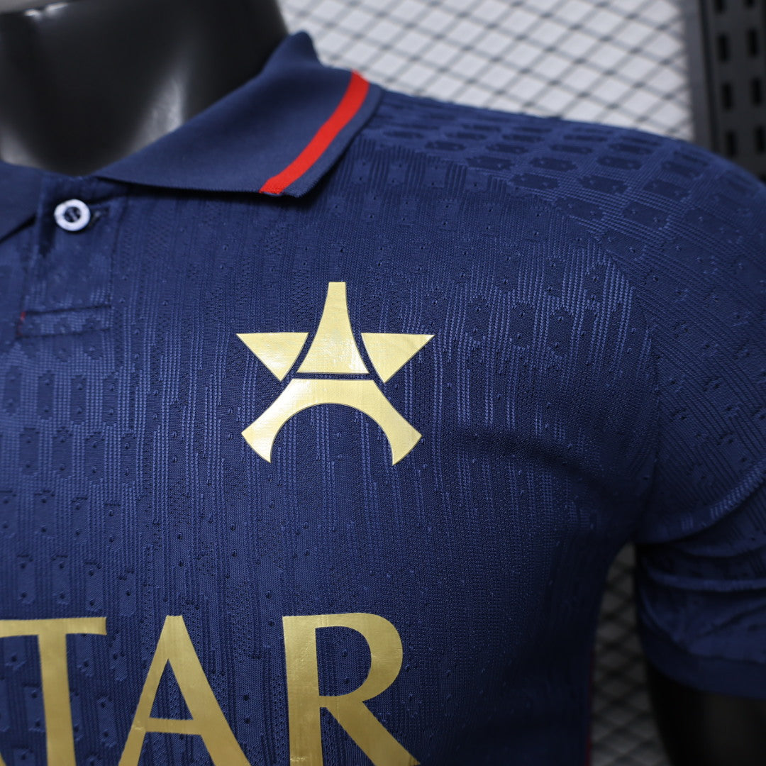 Paris Saint-Germain 2026/27 Azul Polo Collar Camiseta - Versión Jugador