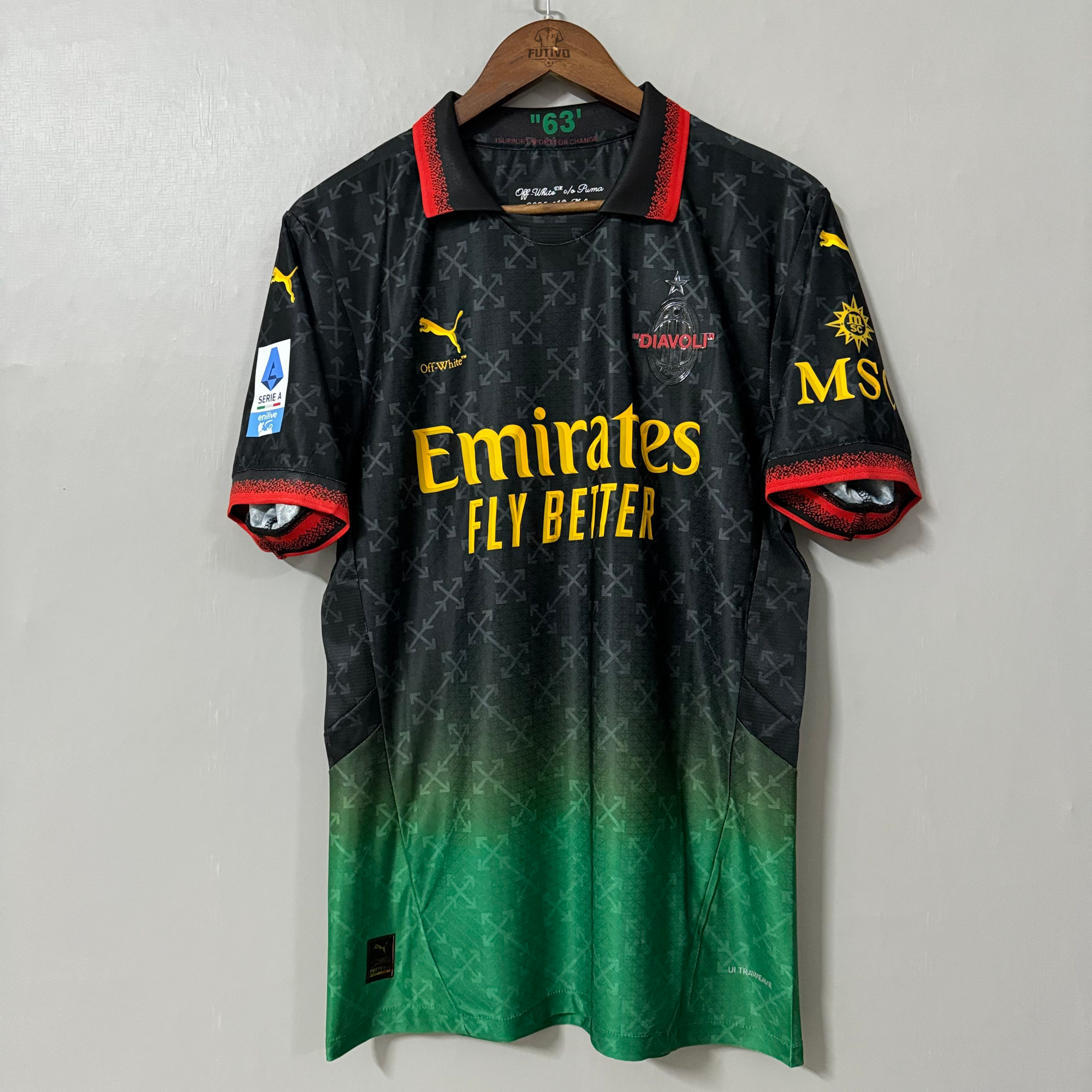 AC Milan 2025 X OFF WHITE Camiseta - Versión Jugador