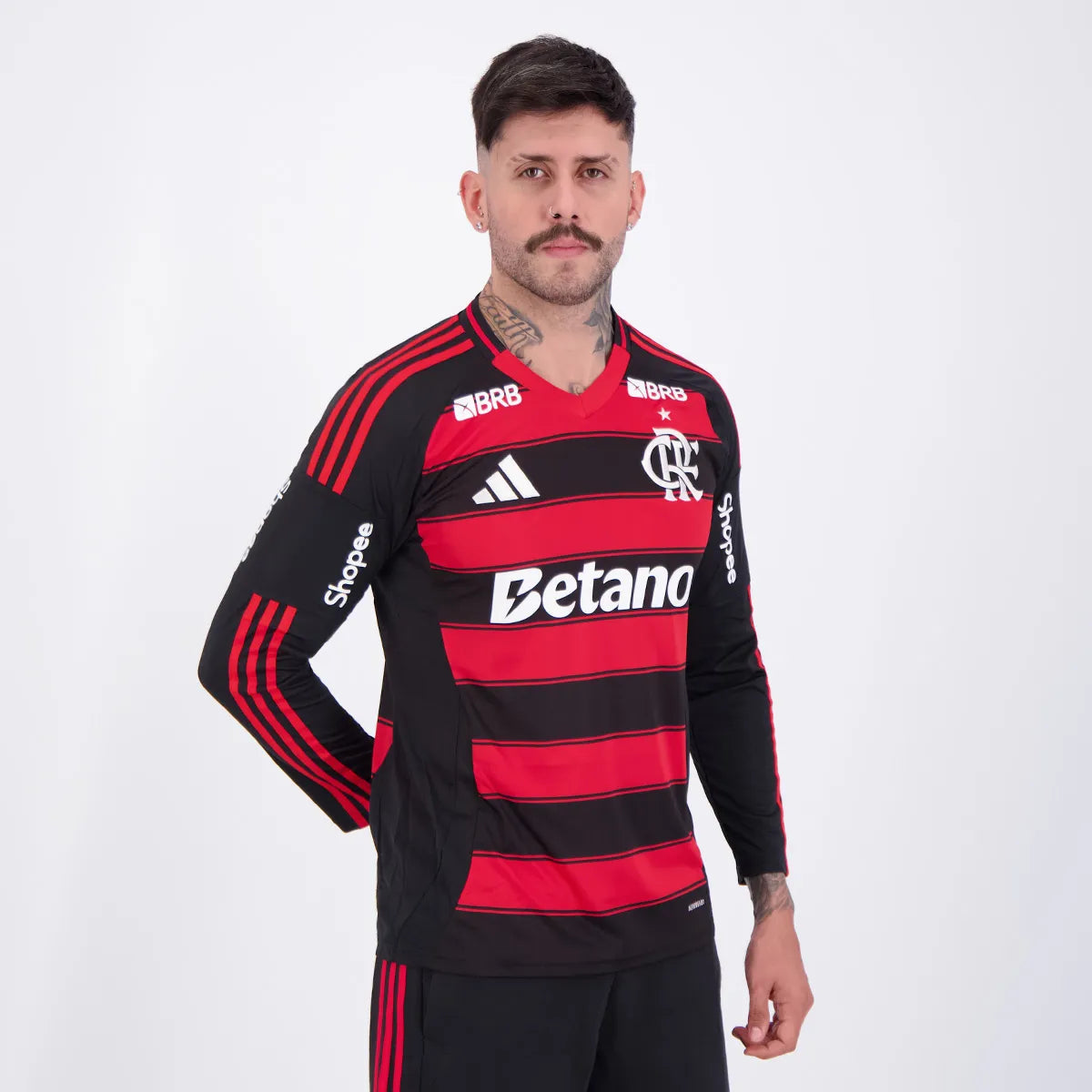 Camisa Manga Longa Flamengo 2025/26 I All Sponsor