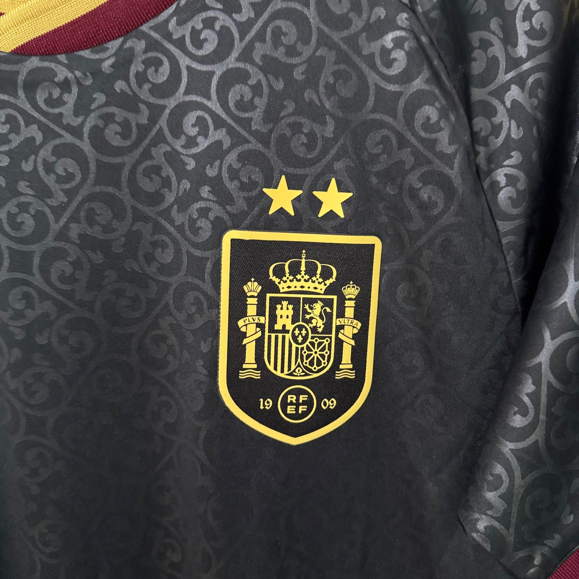 Spain 2026 2 Estrellas Negra Camiseta Especial