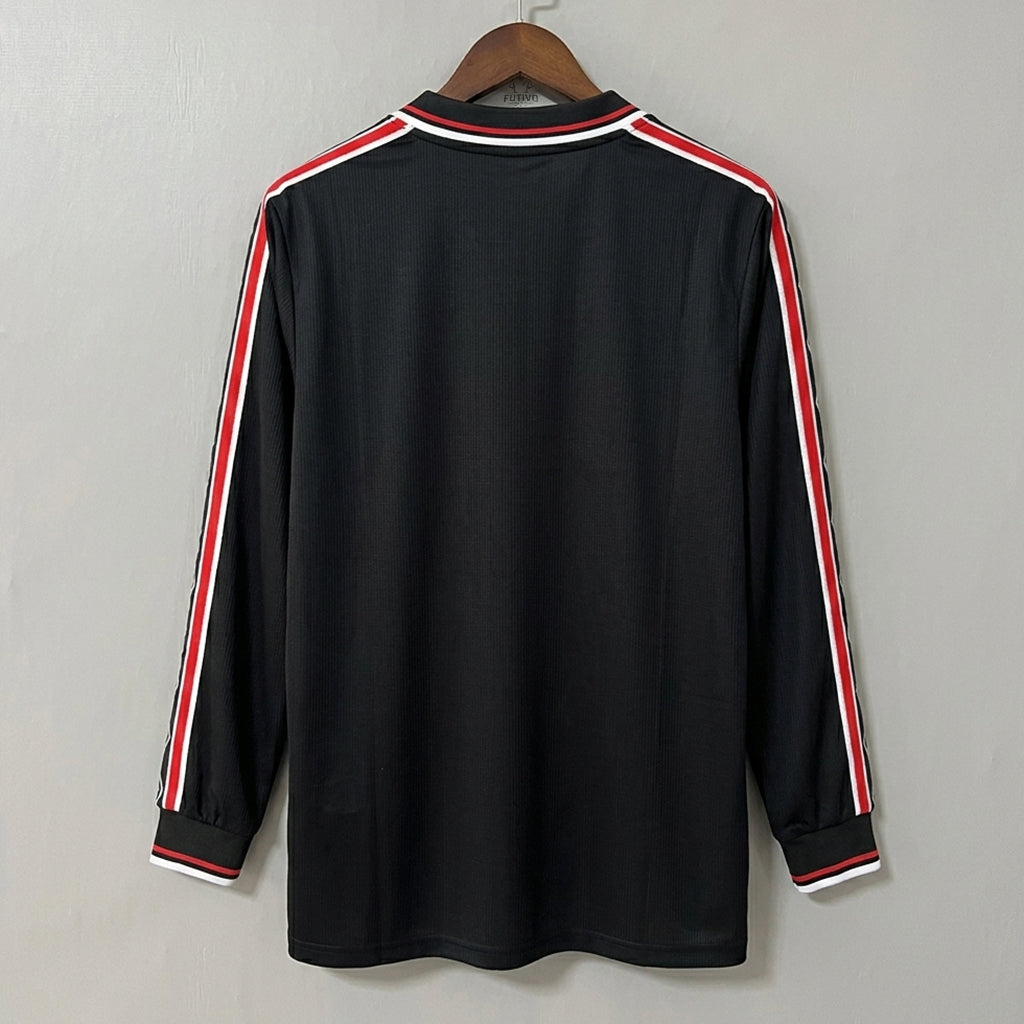 Manchester United 1998/99 Camiseta Negra Especial de Manga Larga
