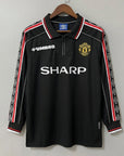 Manchester United 1998/99 Camiseta Negra Especial de Manga Larga