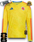 Colombia World Cup 2026 Jersey Player Version - Long Sleeve