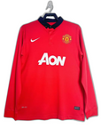 Manchester United 13/14 I Home Jersey - Long Sleeve Retro Version