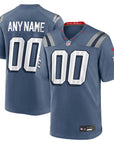 New England Patriots  2025 Rivalries Collection Custom Game Jersey - Storm Blue