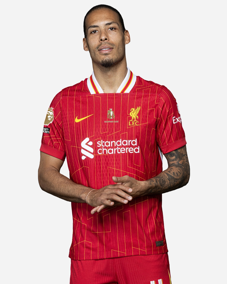 Liverpool Home Jersey 2024/2025 - CHAMPIONS 24/25 &amp; Gold Trophy