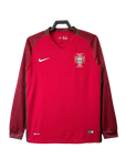 Portugal 2016 I Home Jersey - Long Sleeve Retro Version