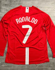 Manchester United 07/08 I Home Jersey - Long Sleeve Retro Version